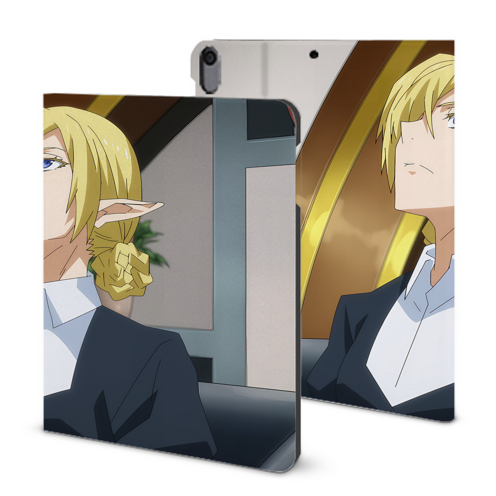 （画像用） 転スラ Regarding Reincarnated to Slime IPad ケース ブック型 PUレザー TPU 耐衝撃 軽量 薄型 ペン収納なし 全面保護 IPad 各モデル対応